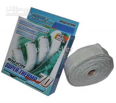 BILLION Thermal Wrap,exhaust insulating warp,header warp ,exhaust pipe warp 2'' x 10M<br />cena: 1190,-